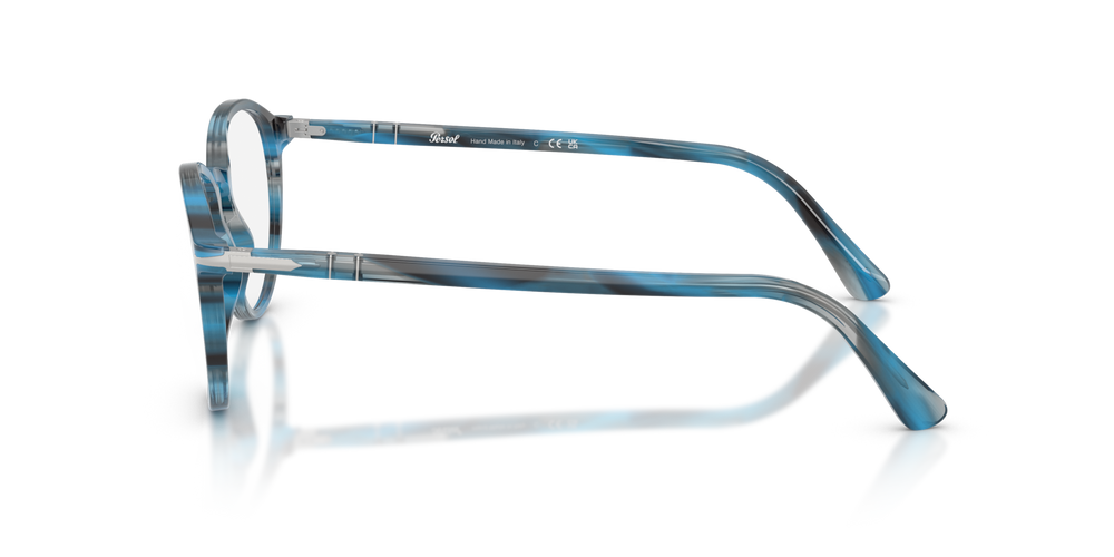 Persol PO3218V with Striped Blue And Grey Frame - Image 4