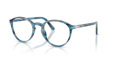 Persol PO3218V with Striped Blue And Grey Frame - Image 1