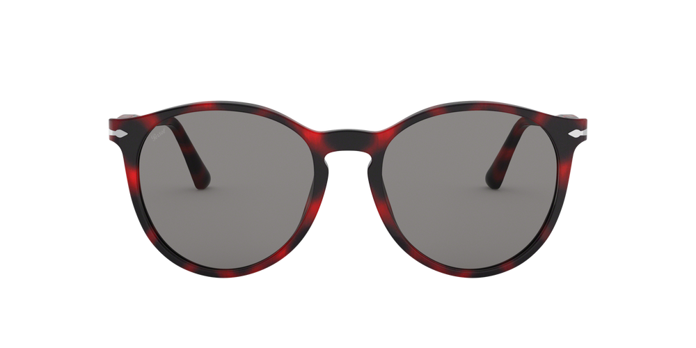 Persol PO3228S con Montura Tortuga y rojo vintage y Lentes Gris - Imagen 2