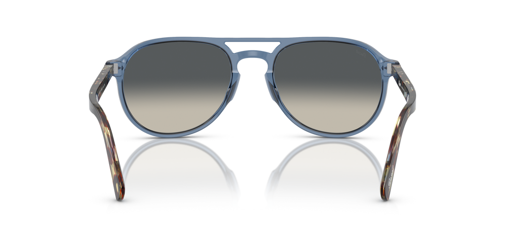 Persol PO3235S with Transparent Navy Frame and Grey Lenses - Image 5