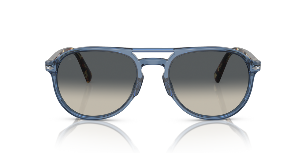 Persol PO3235S with Transparent Navy Frame and Grey Lenses - Image 2