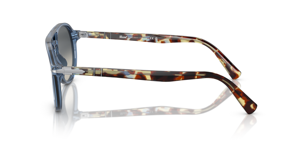 Persol PO3235S with Transparent Navy Frame and Grey Lenses - Image 4