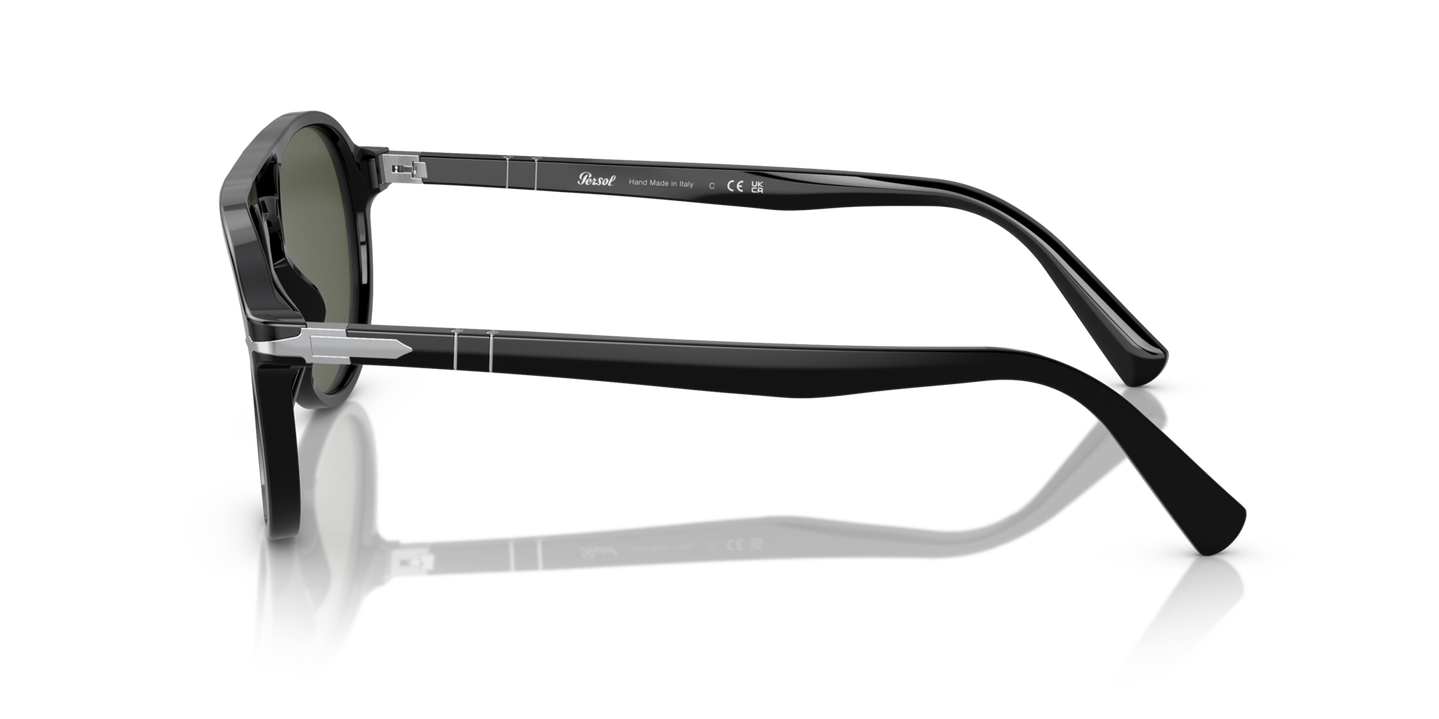 Persol PO3235S mit Schwarz Gestell und Grün Gläsern - Bild 1