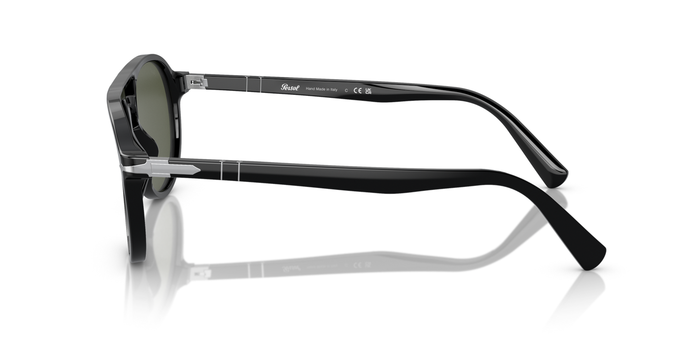 Persol PO3235S with Black Frame and Green Lenses - Image 1