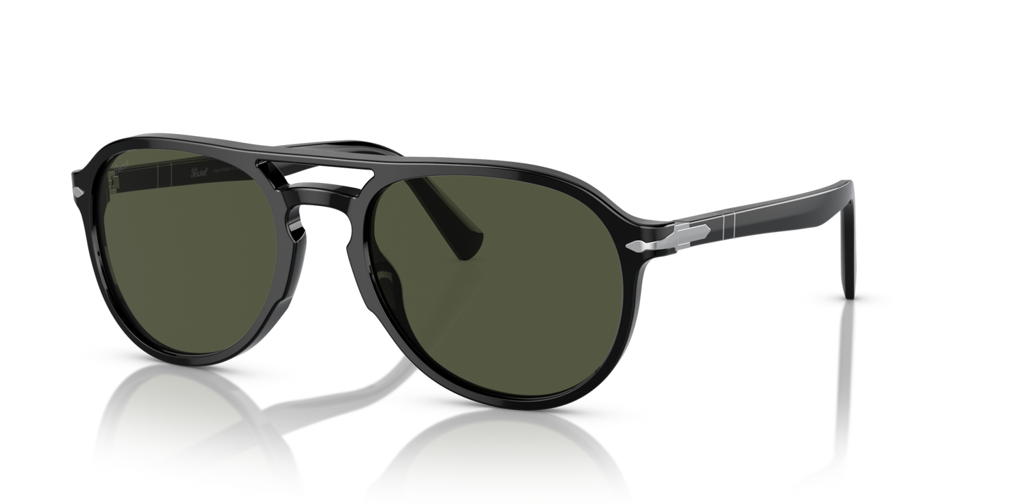Persol PO3235S with Black Frame and Green Lenses - Image 1
