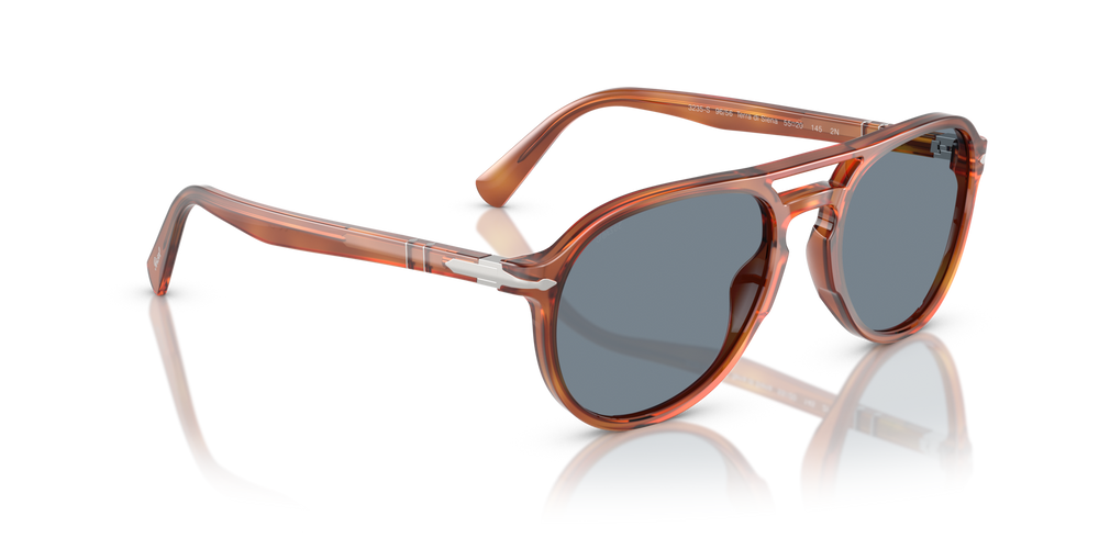 Persol PO3235S with Terra Di Siena Frame and Blue Lenses - Image 3