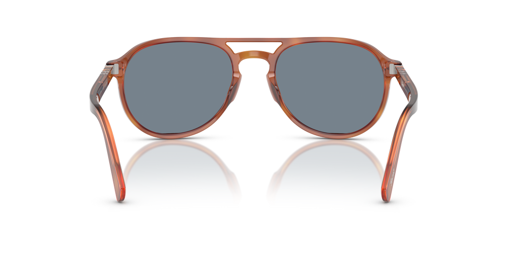 Persol PO3235S avec Monture Terre de Sienne et Verres Bleu - Image 5