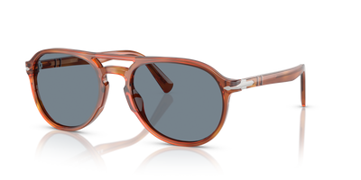 Persol PO3235S avec Monture Terre de Sienne et Verres Bleu - Image 1