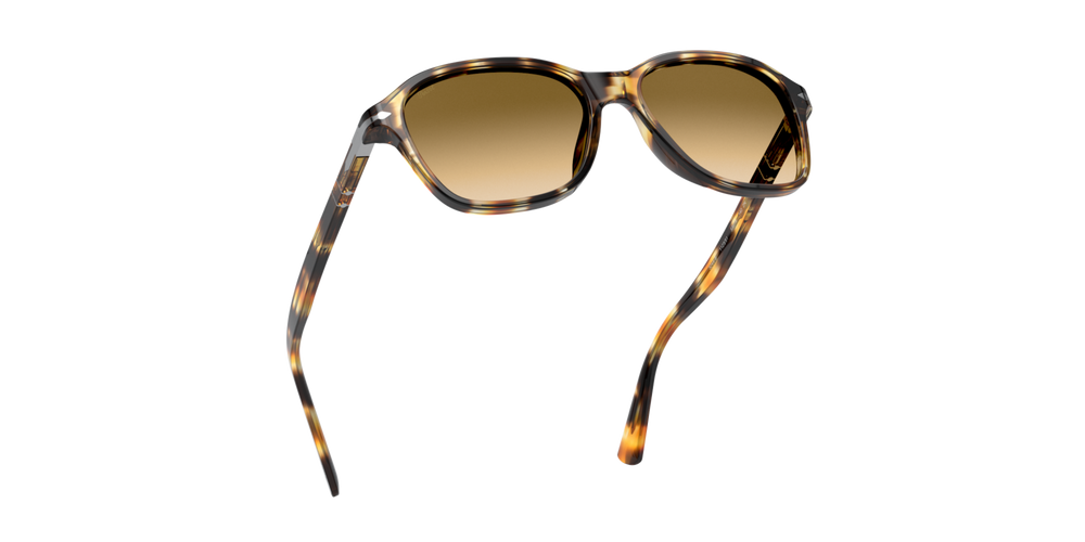 Persol PO3244S with Brown Striped Yellow Frame and Brown Lenses - Image 5