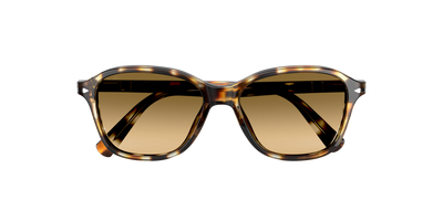 Persol PO3244S with Brown Striped Yellow Frame and Brown Lenses - Image 4