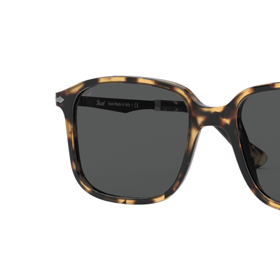 Persol PO3246S avec Monture Havana Clair et Verres Gris – Image variante