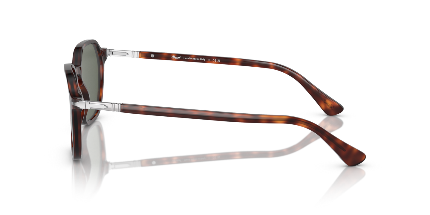 Persol PO3256S with Havana Frame and Green Lenses - Image 1
