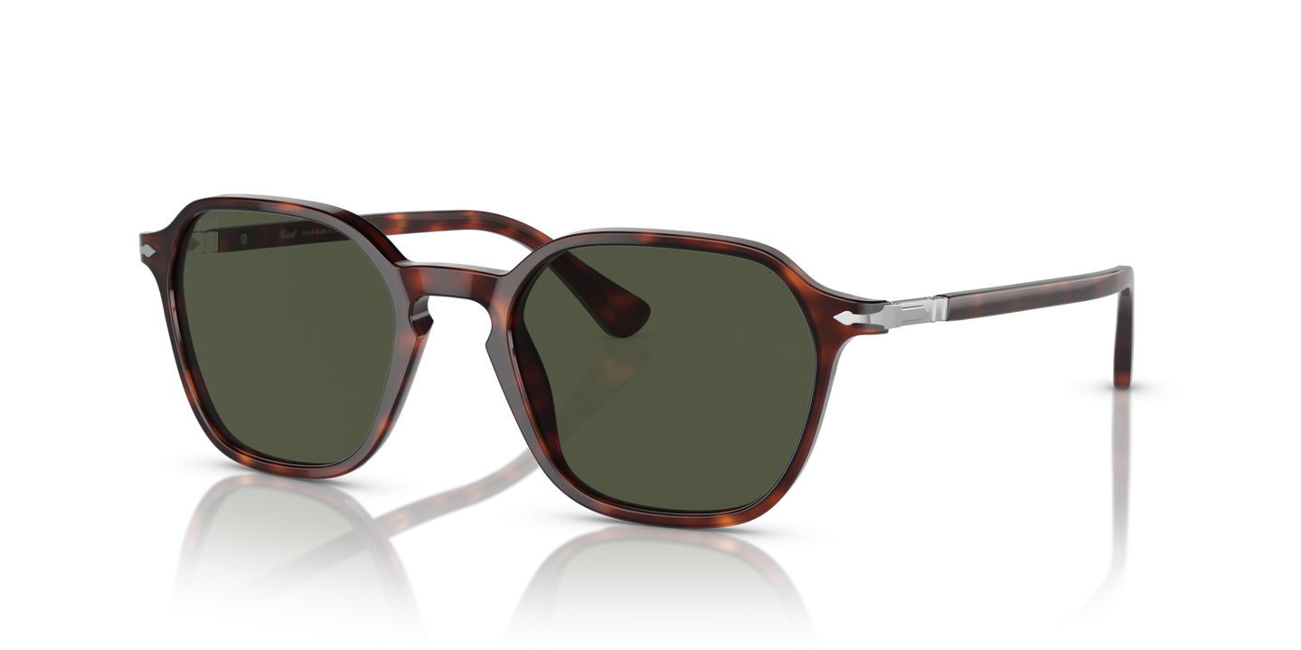 Persol PO3256S with Havana Frame and Green Lenses - Image 1