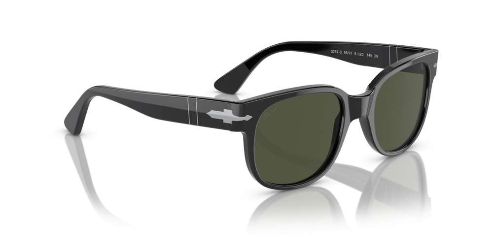 Persol PO3257S with Black Frame and Green Lenses - Image 3