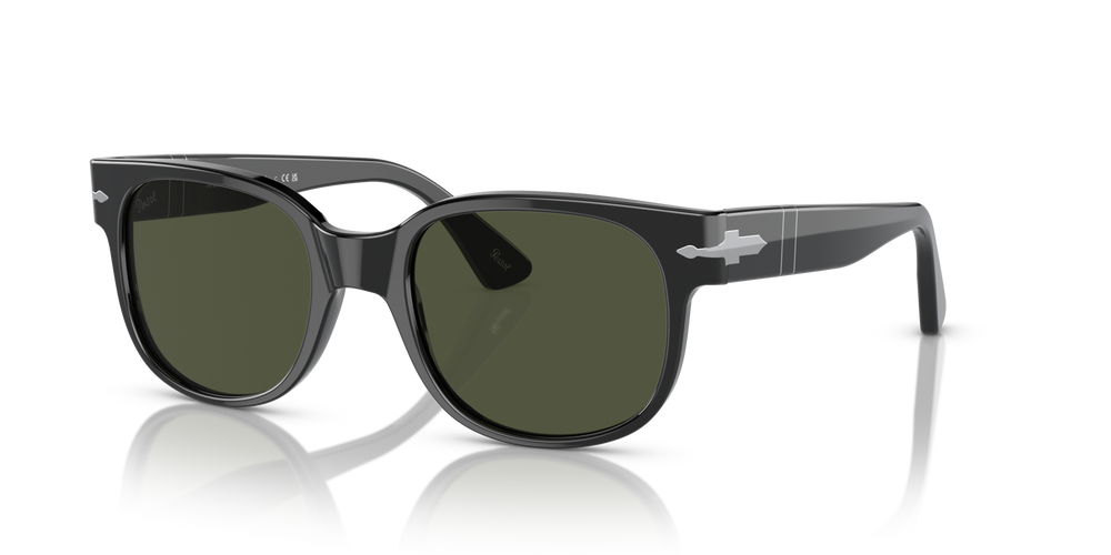 Persol PO3257S with Black Frame and Green Lenses - Image 1