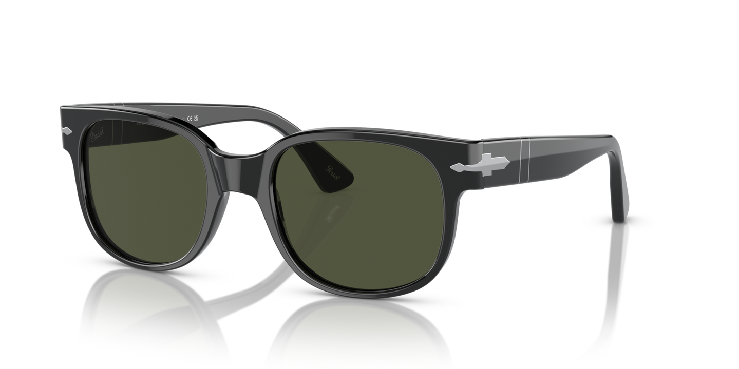 Persol PO3257S avec Monture Noir et Verres Vert - Image 1