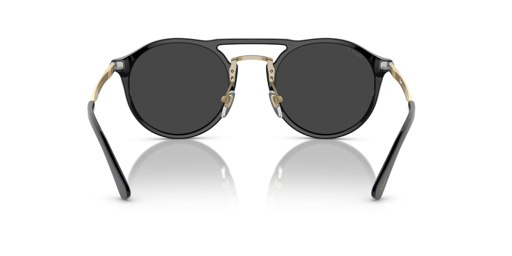 Persol PO3264S with Black/Gold Frame and Black Lenses - Image 4