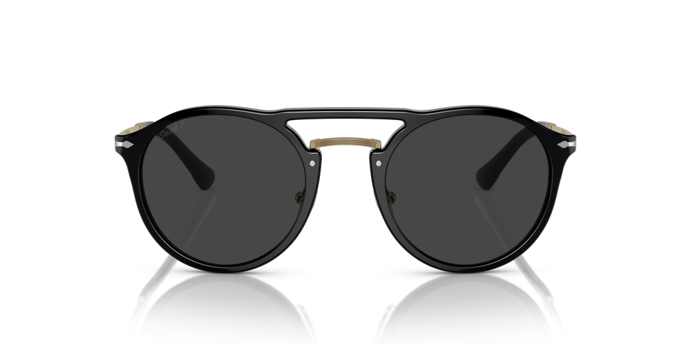 Persol PO3264S con Montura Negro/Oro y Lentes Negro - Imagen 2
