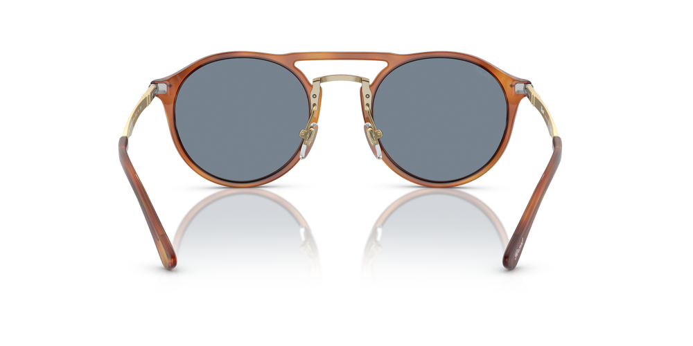 Persol PO3264S avec Monture Terre de Sienne et Verres Bleu - Image 4