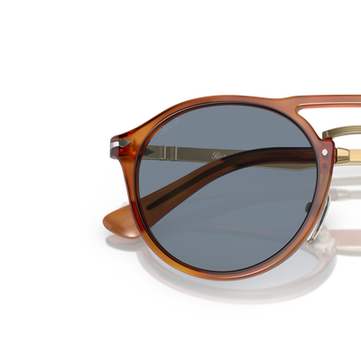 Persol PO3264S avec Monture Terre de Sienne et Verres Bleu – Image variante