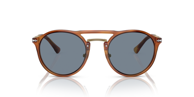 Persol PO3264S avec Monture Terre de Sienne et Verres Bleu - Image 2