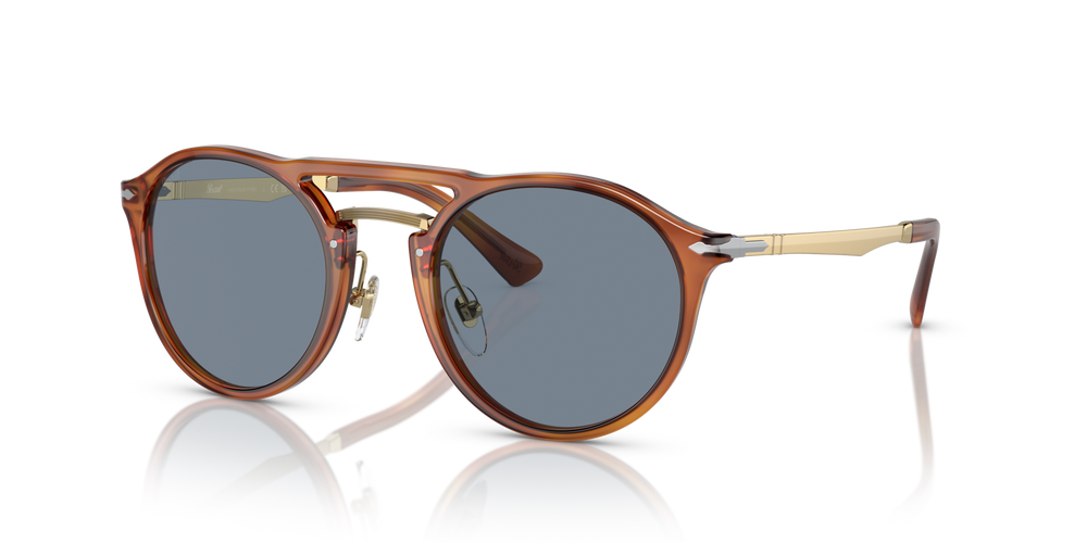 Persol PO3264S avec Monture Terre de Sienne et Verres Bleu - Image 1