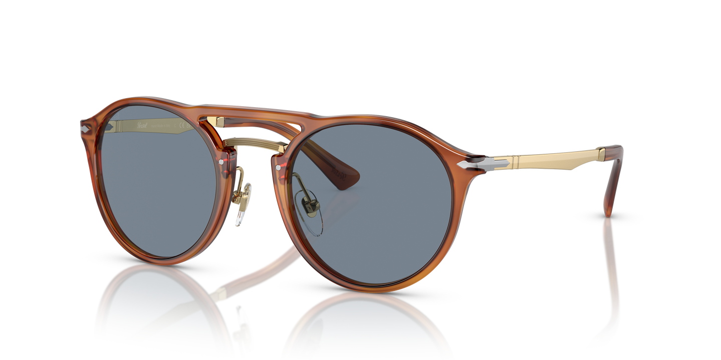 Persol PO3264S with Terra Di Siena Frame and Blue Lenses - Image 1