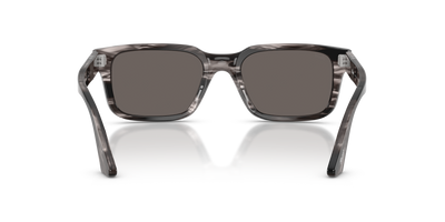 Persol PO3272S con Montatura Striped Black &amp; Grey e Lenti Grigio - Immagine 5
