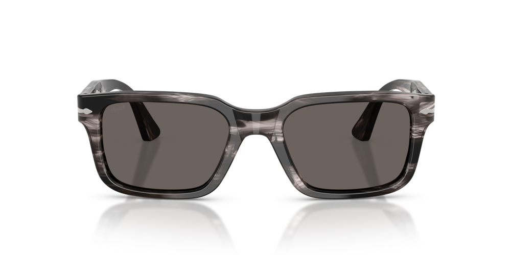 Persol PO3272S con Montura Striped Black &amp; Grey y Lentes Gris - Imagen 2