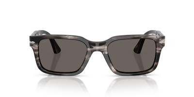 Persol PO3272S con Montura Striped Black &amp; Grey y Lentes Gris - Imagen 2