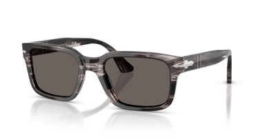 Persol PO3272S con Montura Striped Black &amp; Grey y Lentes Gris - Imagen 1