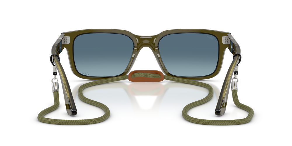 Persol PO3272S - Exclusive con Montatura Verde trasparente e Lenti Blu - Immagine 5
