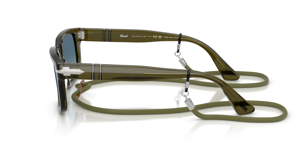 Persol PO3272S - Exclusive con Montatura Verde trasparente e Lenti Blu - Immagine 4