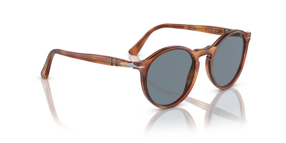 Persol PO3285S avec Monture Terre de Sienne et Verres Bleu - Image 3