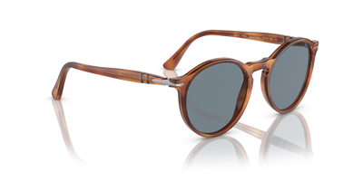 Persol PO3285S avec Monture Terre de Sienne et Verres Bleu - Image 3