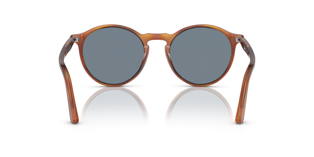 Persol PO3285S avec Monture Terre de Sienne et Verres Bleu - Image 5