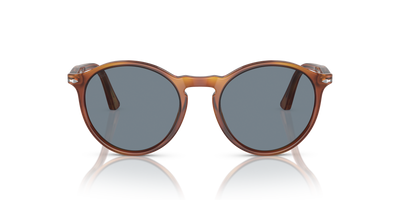 Persol PO3285S avec Monture Terre de Sienne et Verres Bleu - Image 2