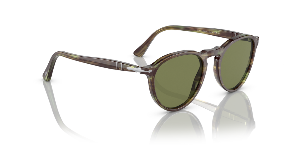 Persol PO3286S mit Grün gestreift Gestell und Grün Gläsern - Bild 3