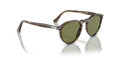 Persol PO3286S mit Grün gestreift Gestell und Grün Gläsern - Bild 3