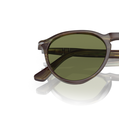 Persol PO3286S mit Grün gestreift Gestell und Grün Gläsern – Variantenbild