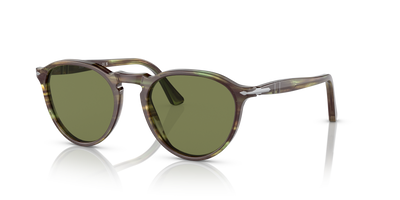 Persol PO3286S mit Grün gestreift Gestell und Grün Gläsern - Bild 1