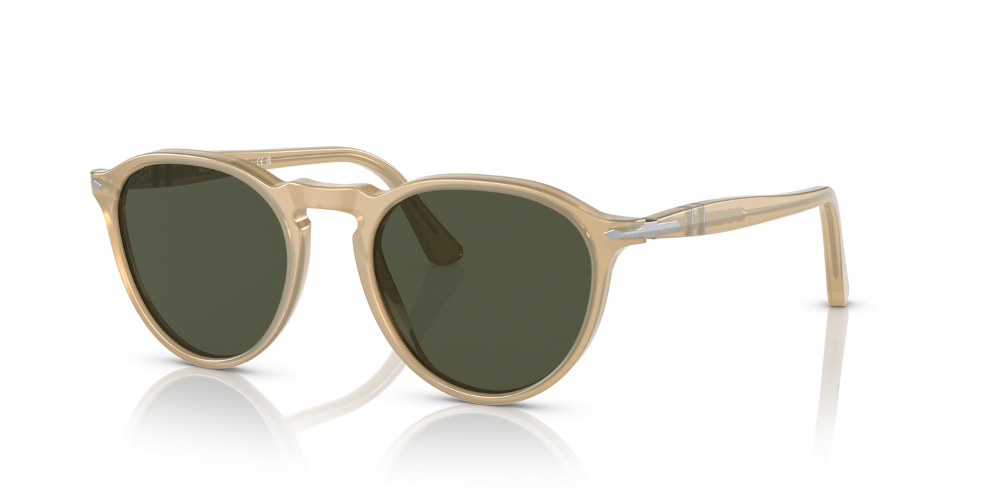 Persol PO3286S with Champagne Frame and Green Lenses - Image 1