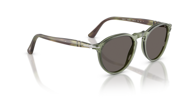 Persol PO3286S with Transparent Green Frame and Grey Lenses - Image 3