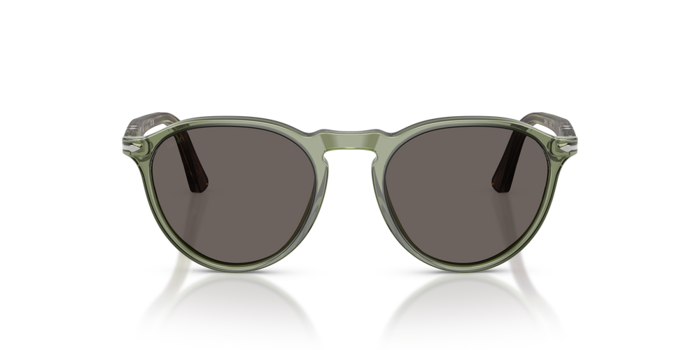 Persol PO3286S with Transparent Green Frame and Grey Lenses - Image 2