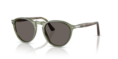 Persol PO3286S with Transparent Green Frame and Grey Lenses - Image 1