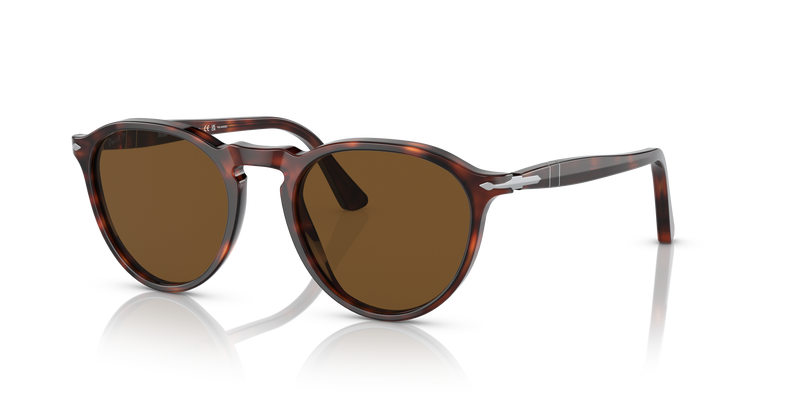 Visit PO3286S with Havana Frame and Brown Lenses