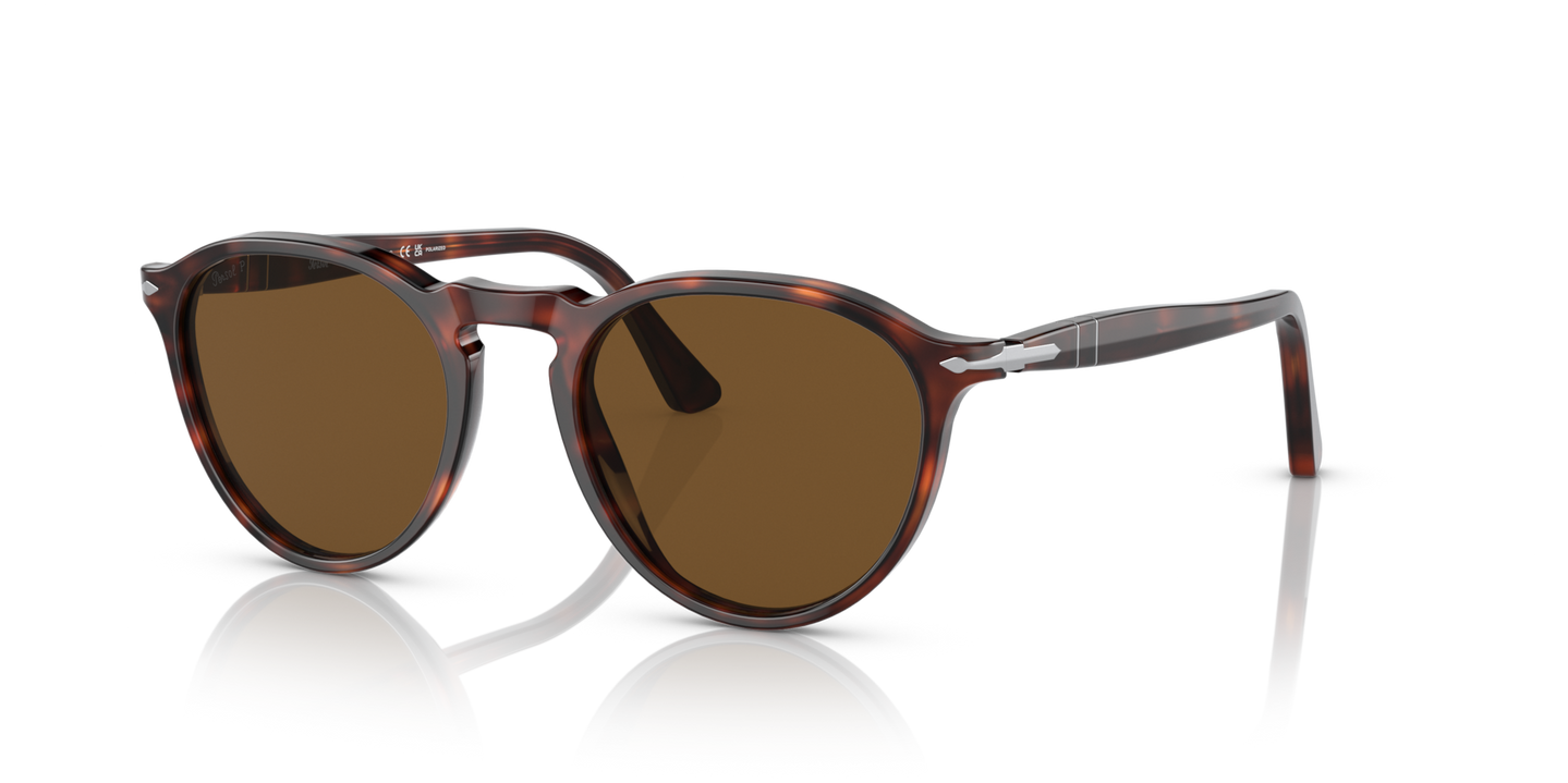 Persol PO3286S mit Havana Gestell und Braun Gläsern - Bild 1