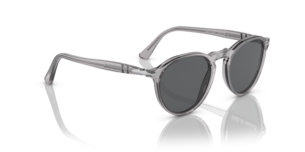 Persol PO3286S avec Monture Transparent Gris et Verres Gris - Image 3