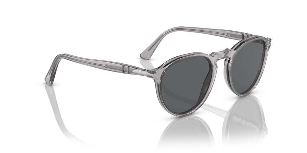Persol PO3286S avec Monture Transparent Gris et Verres Gris - Image 3