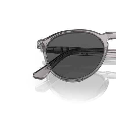 Persol PO3286S avec Monture Transparent Gris et Verres Gris – Image variante